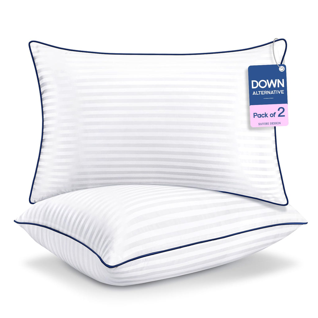 Bed Pillows for Sleeping – Set of 2, Standard Size, Cooling & Soft