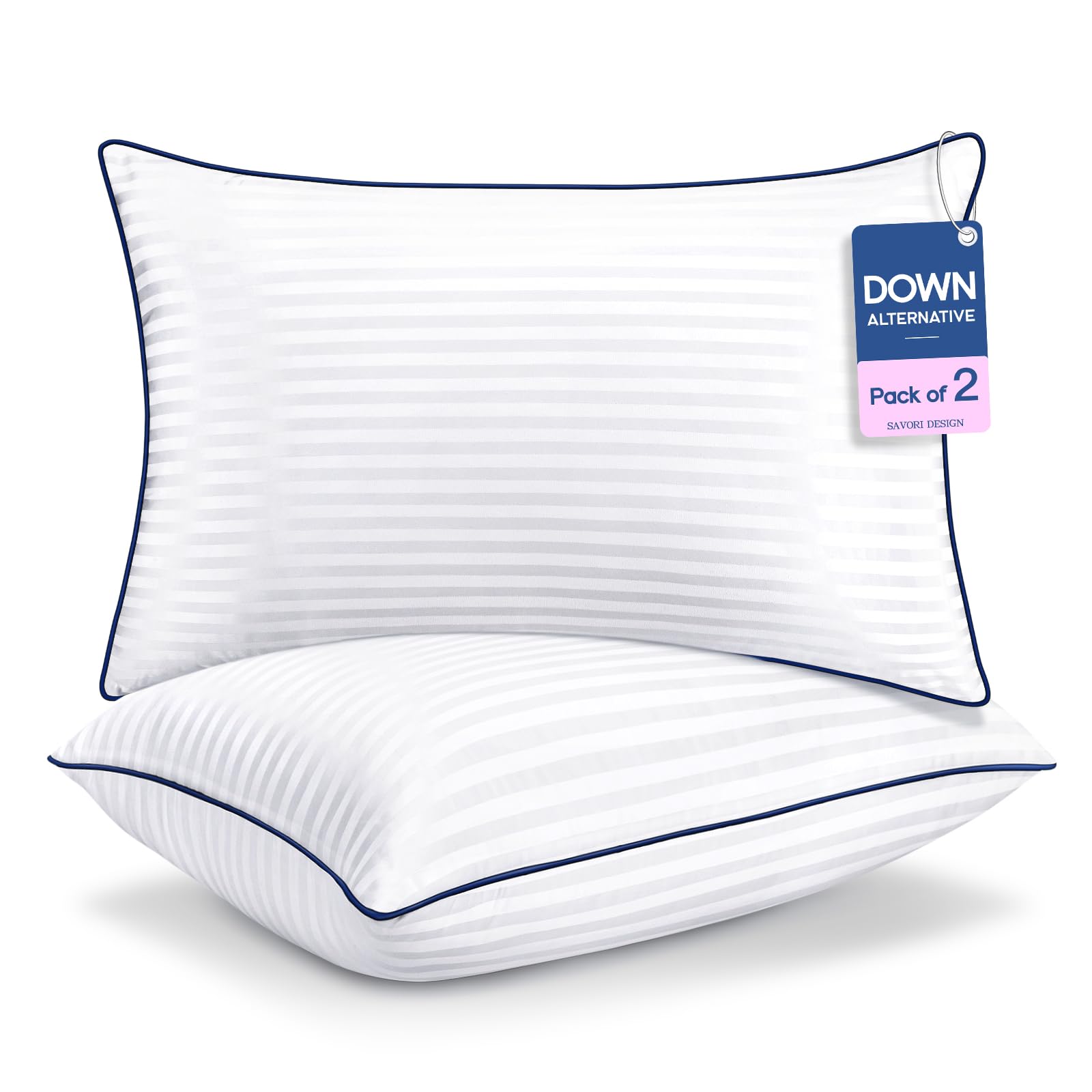 Bed Pillows for Sleeping – Set of 2, Standard Size, Cooling & Soft