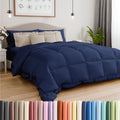 Navy Blue Down Alternative Comforter – Lightweight & Cozy | Twin