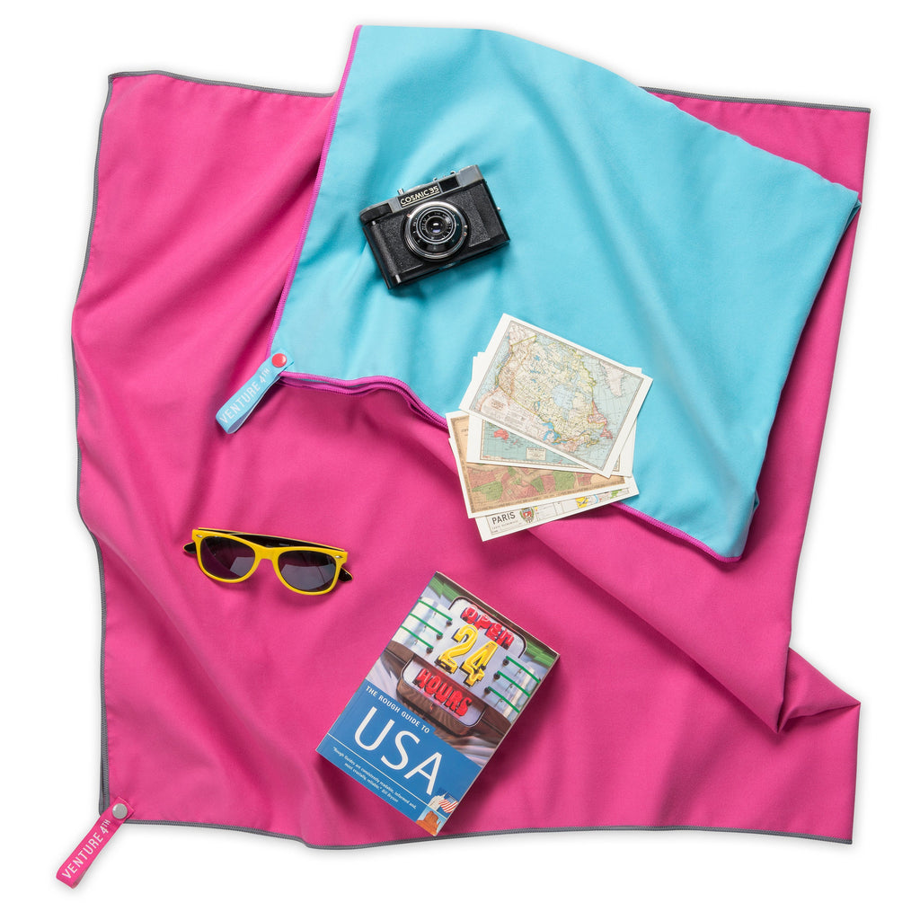 Quick Dry Microfiber Towel – Lightweight Travel & Gym Towel for College