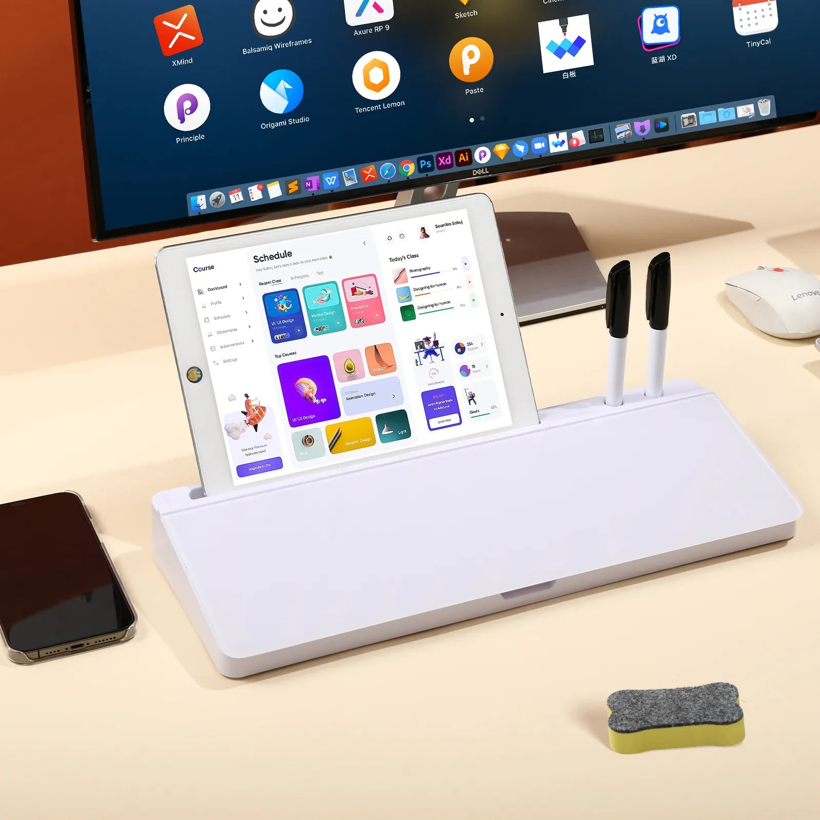 Think, Plan, Erase, Repeat — The Dorm Desk Whiteboard That Does More