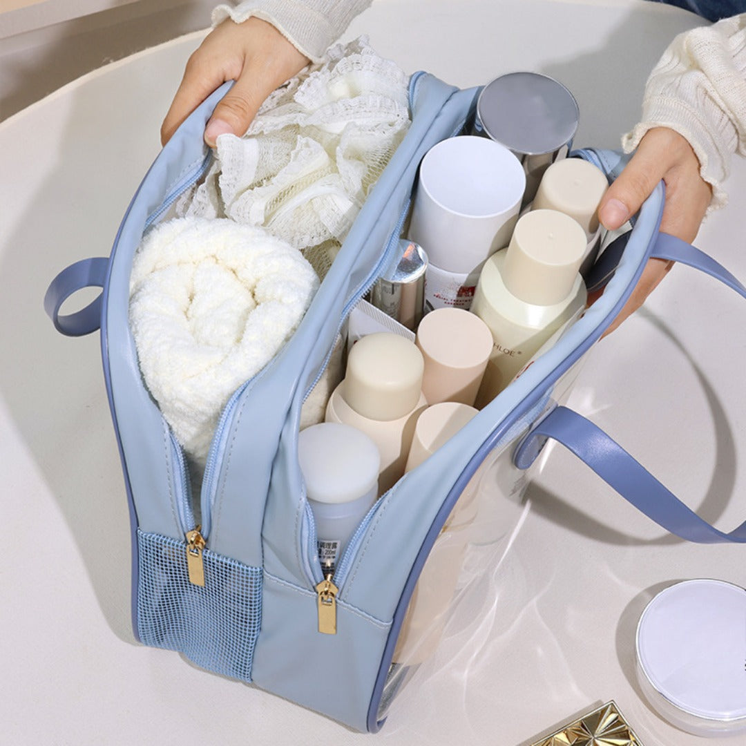 Dorm Shower Caddy Bag — Waterproof Wet & Dry Separation Toiletry Organizer