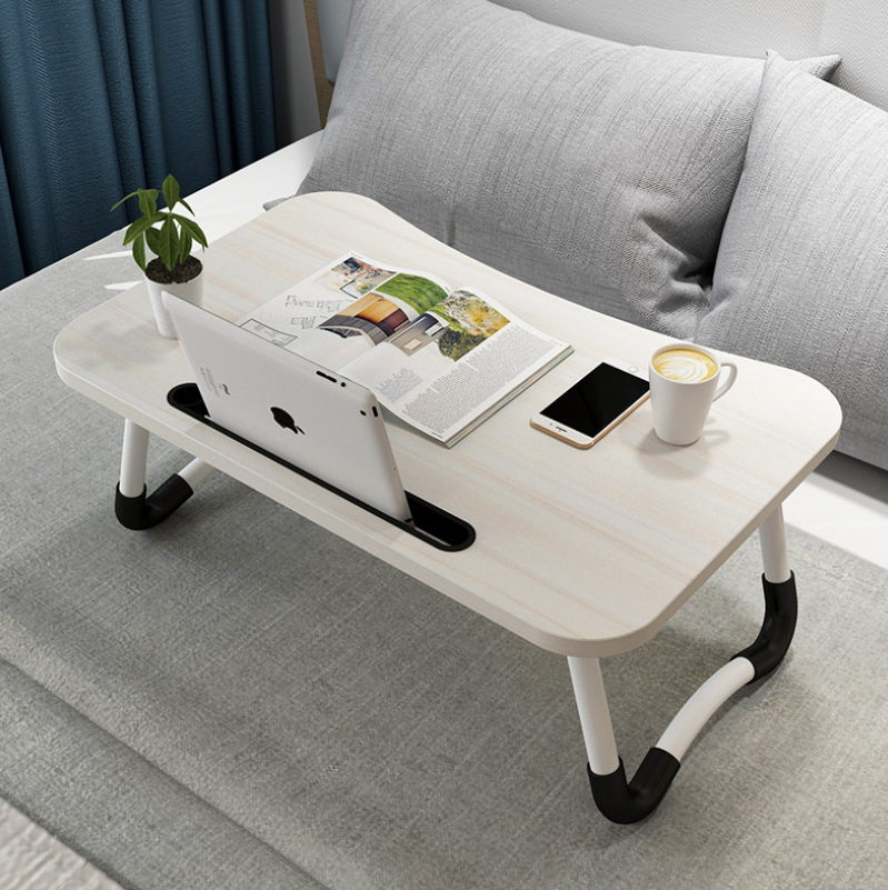 Foldable Laptop Desk with Cup Holder & Card Slot