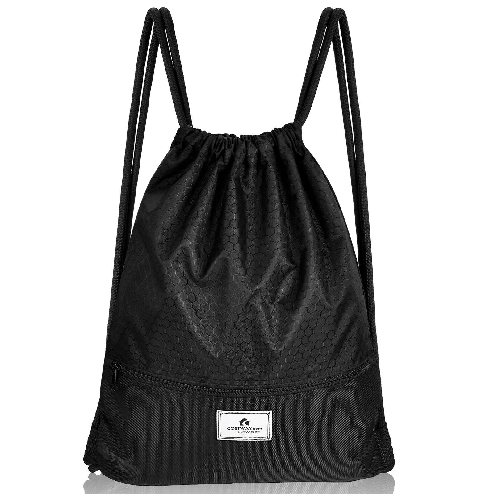 Foldable Drawstring Backpack – Lightweight College Bag for Campus & Gym