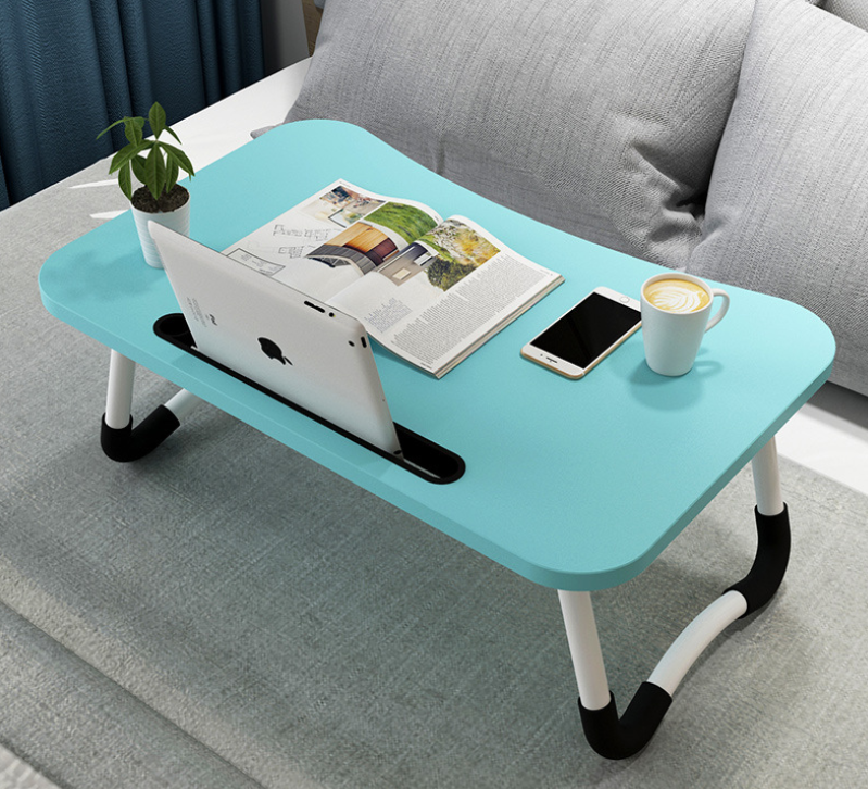 Foldable Laptop Desk with Cup Holder & Card Slot