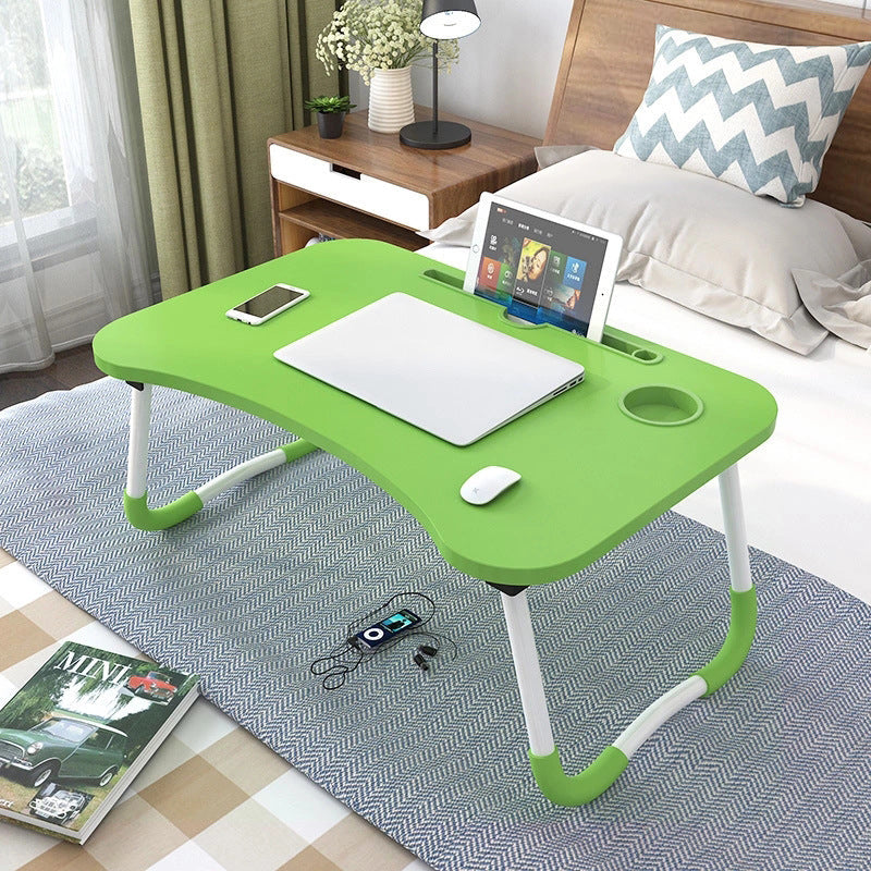 Foldable Laptop Desk with Cup Holder & Card Slot