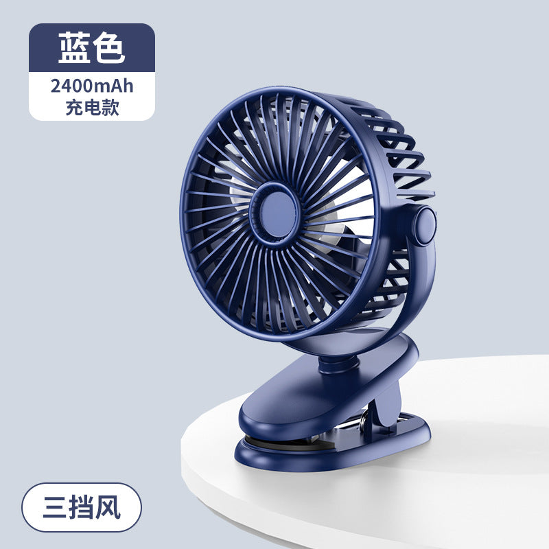 Clip-On Mini Desk Fan for Dorm Rooms
