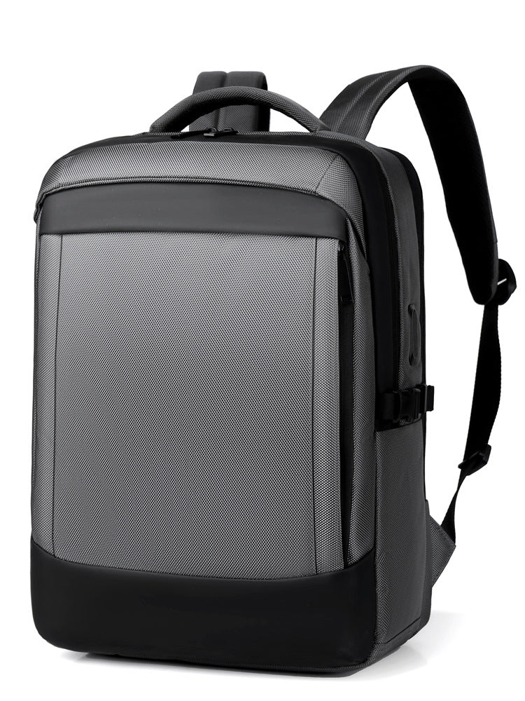 College Commuter Backpack – Waterproof, Anti-Theft & USB Charging | Dark Blue, Grey, Black