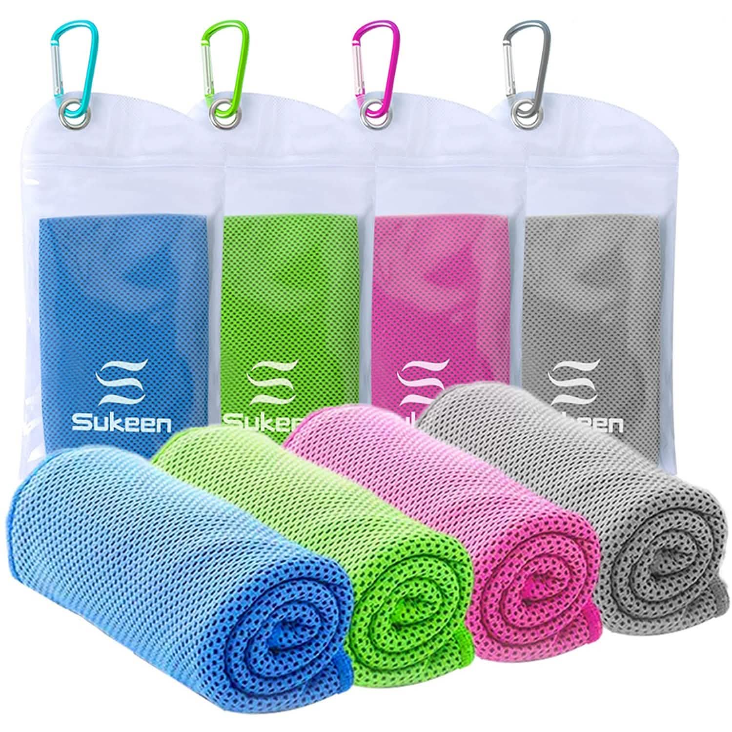 Cooling Towels for College Students – 4-Pack for Gym, Outdoor & Campus Life