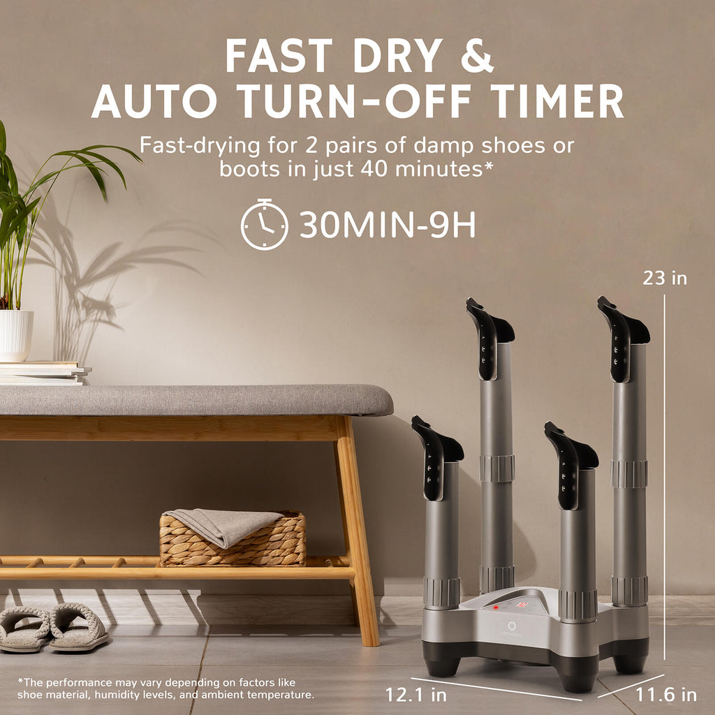 Shoe & Boot Dryer with Ozone Deodorizer — For the Busy Athlete