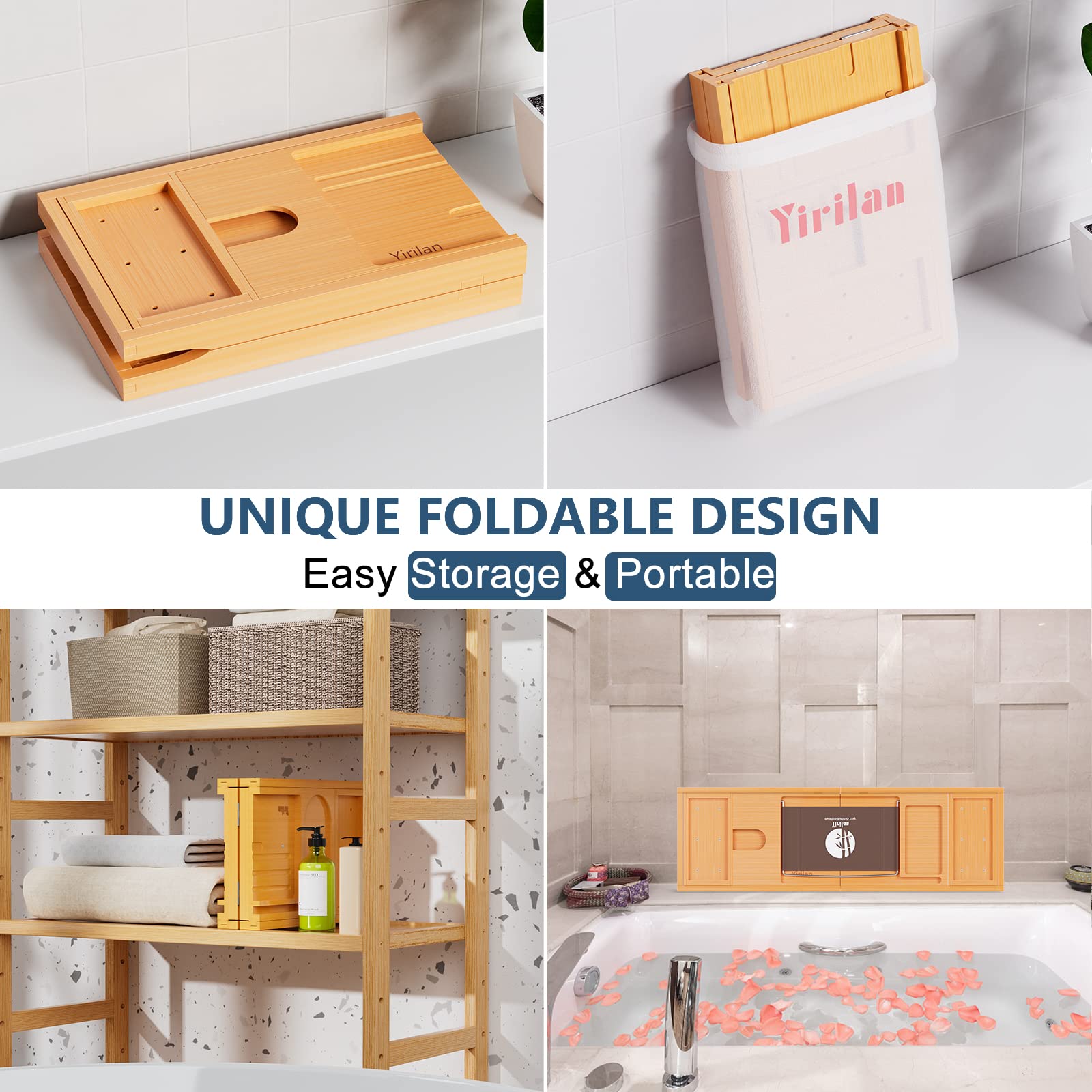 Expandable Bathtub Tray Caddy — The Ultimate Unwind After a Long Day of Classes