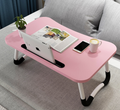 Foldable Laptop Desk with Cup Holder & Card Slot