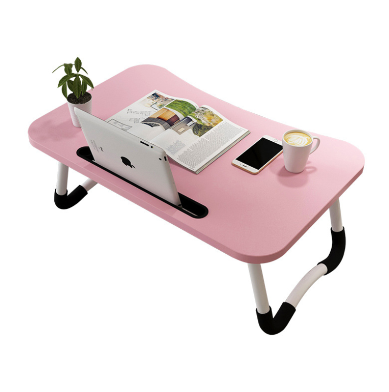 Foldable Laptop Desk with Cup Holder & Card Slot