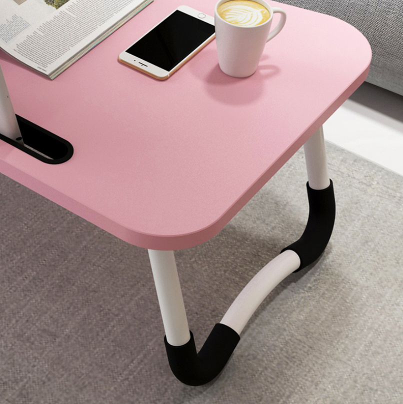 Foldable Laptop Desk with Cup Holder & Card Slot