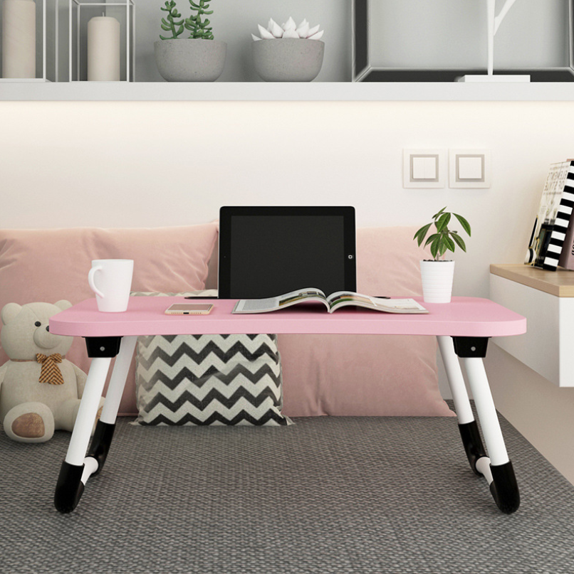 Foldable Laptop Desk with Cup Holder & Card Slot