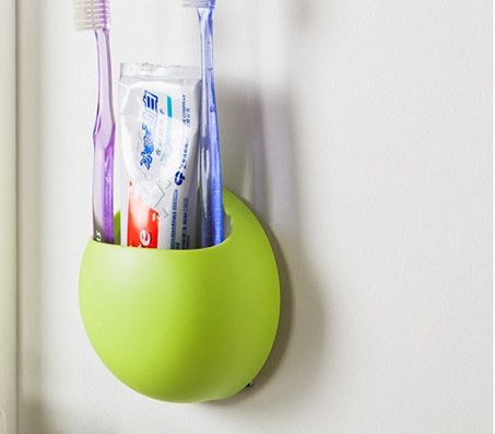 Suction Cup Toothbrush Holder Perfect for Dorm and Shared Bathrooms