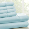 Twin XL Sheet Set – Aqua | 4-Piece Wrinkle-Resistant Microfiber