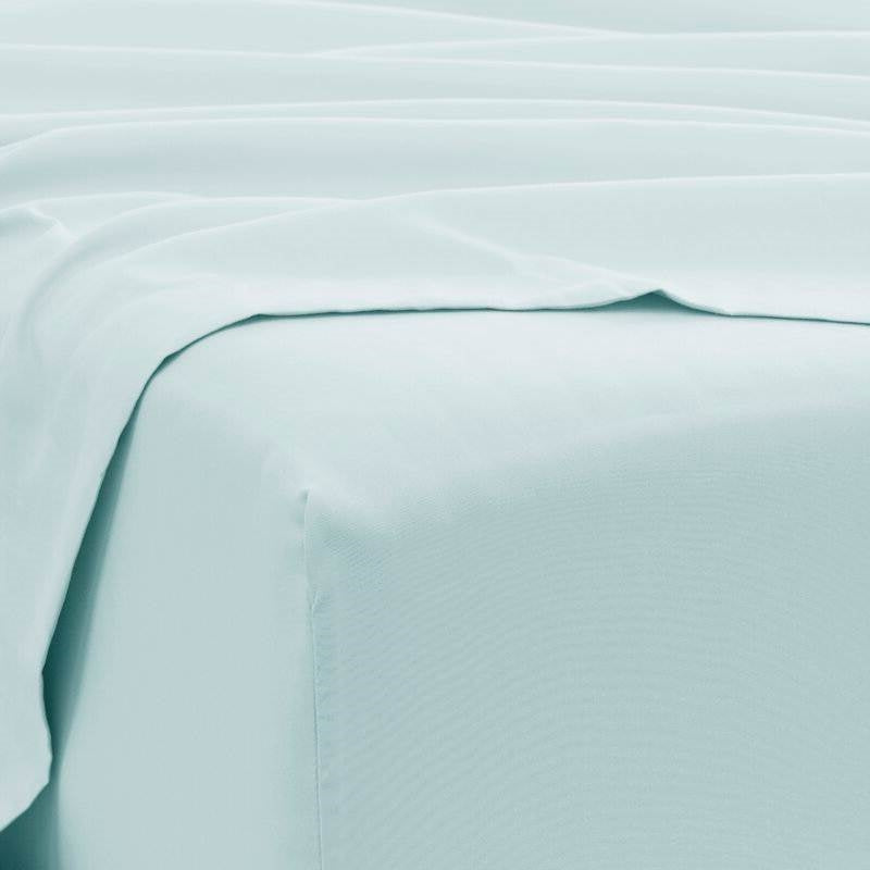Twin XL Sheet Set – Aqua | 4-Piece Wrinkle-Resistant Microfiber
