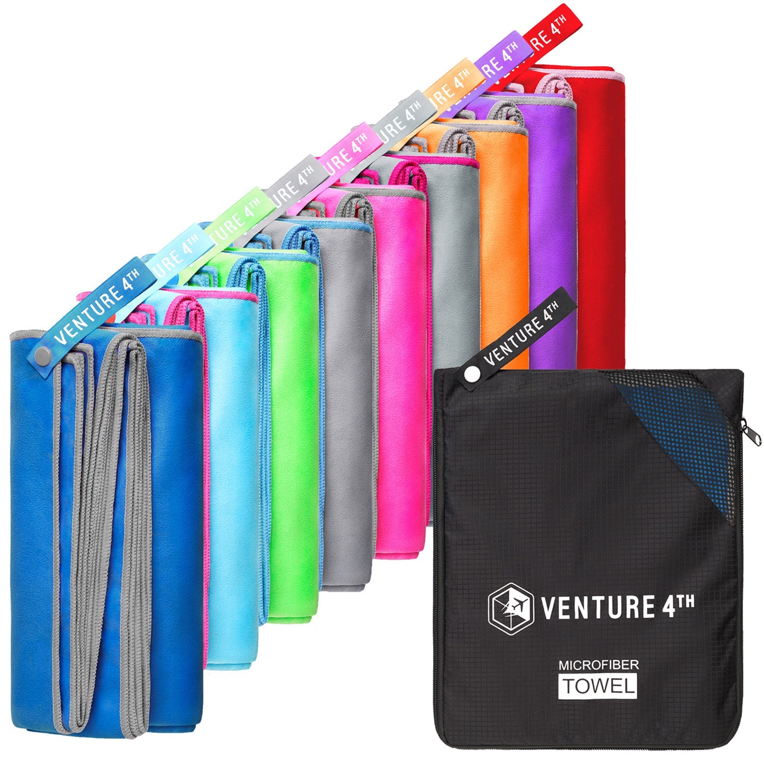 Quick Dry Microfiber Towel – Lightweight Travel & Gym Towel for College