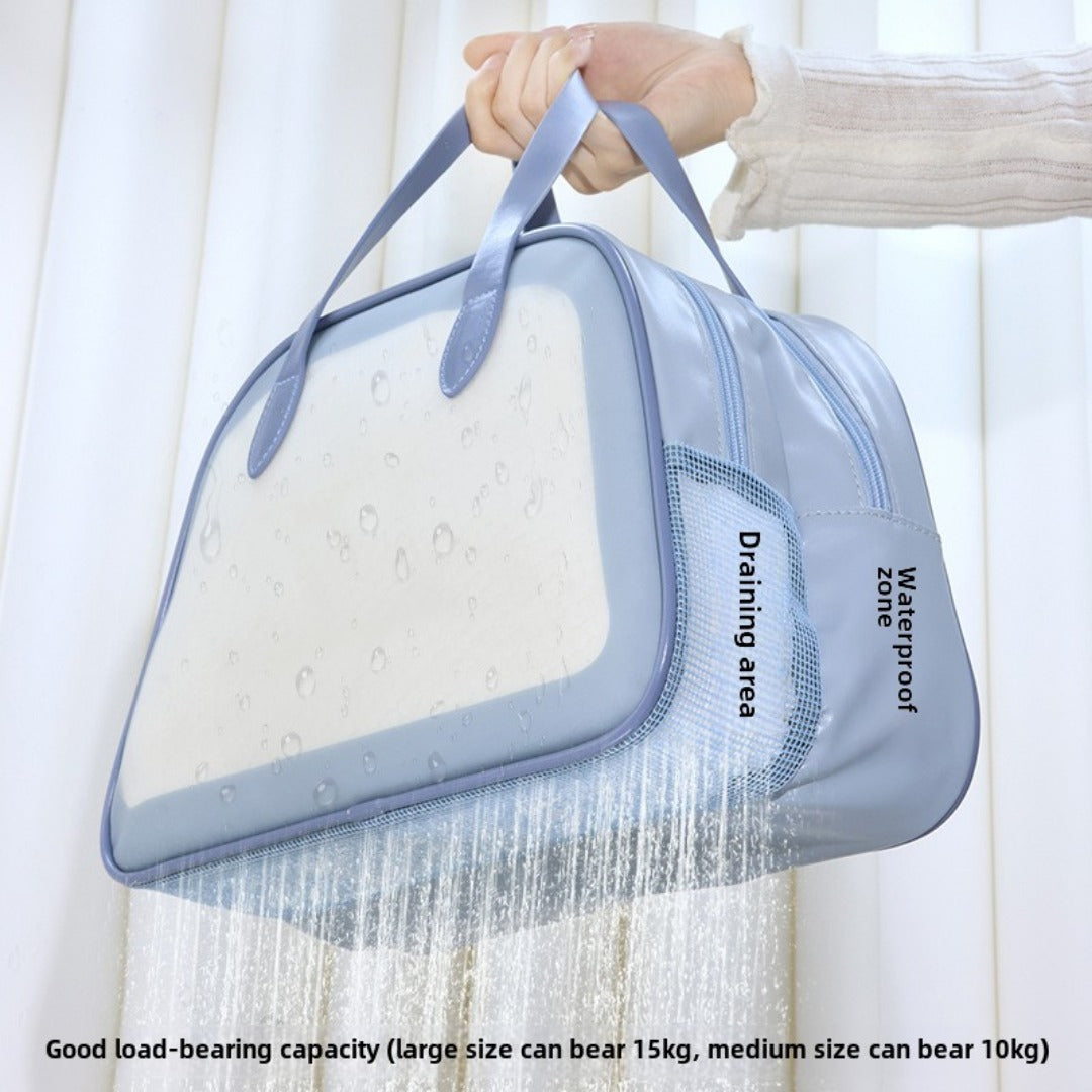 Dorm Shower Caddy Bag — Waterproof Wet & Dry Separation Toiletry Organizer