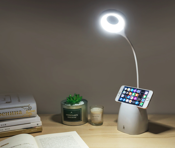 USB Rechargeable LED Clip Desk Lamp for Study & Bedroom