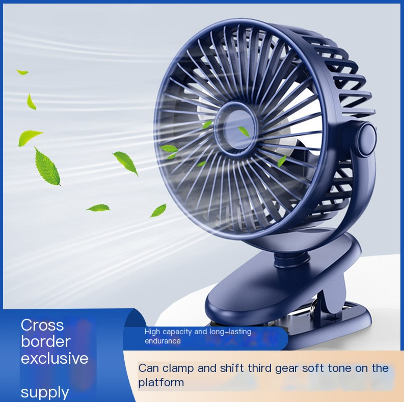 Clip-On Mini Desk Fan for Dorm Rooms