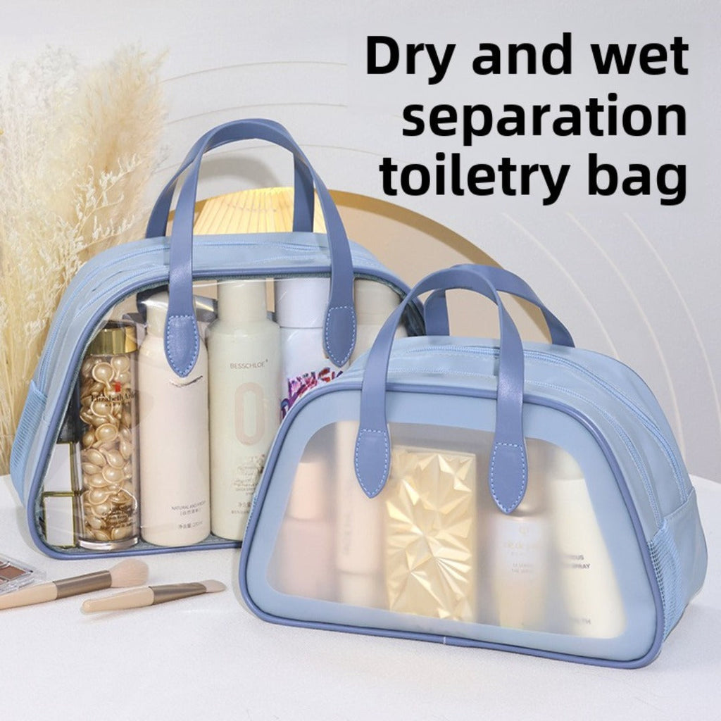 Dorm Shower Caddy Bag — Waterproof Wet & Dry Separation Toiletry Organizer