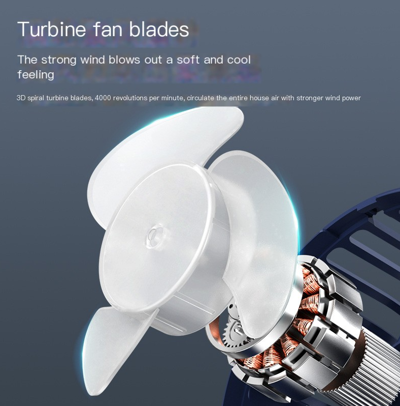 Clip-On Mini Desk Fan for Dorm Rooms