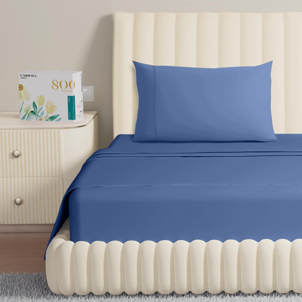 Luxury Dorm Sheet Set – 800TC Egyptian Cotton | Twin XL
