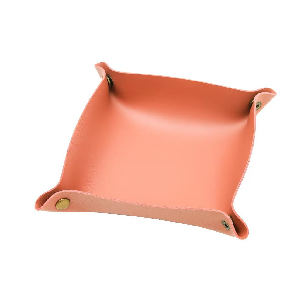 Glow Up Your Desk — PU Leather Storage Box for Dorm & Study Life