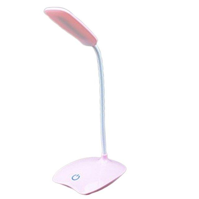 Rechargeable LED Desk Lamp with Touch Dimmer & Flexible Neck