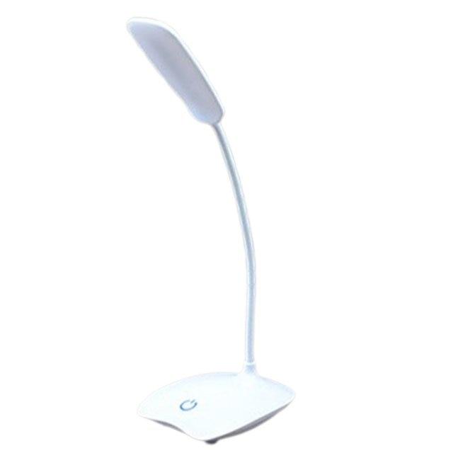 Rechargeable LED Desk Lamp with Touch Dimmer & Flexible Neck