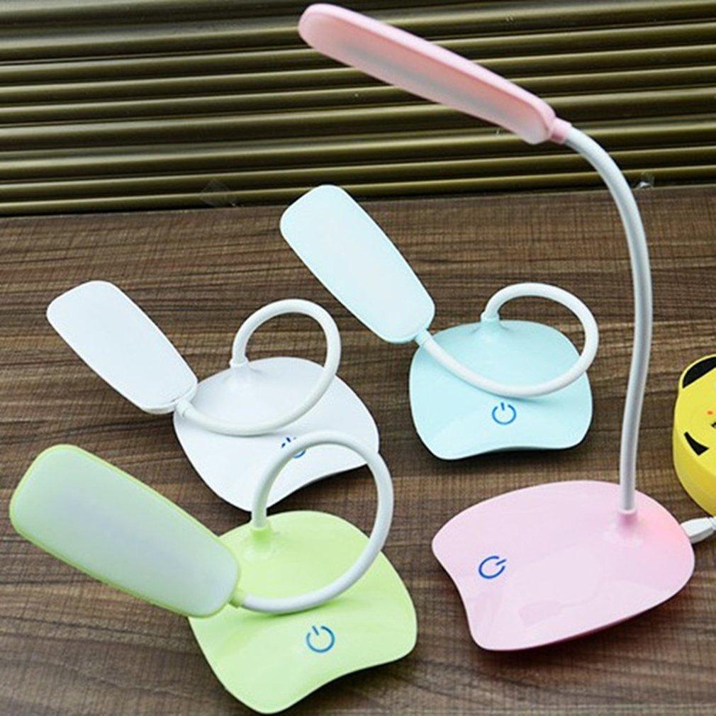 Rechargeable LED Desk Lamp with Touch Dimmer & Flexible Neck