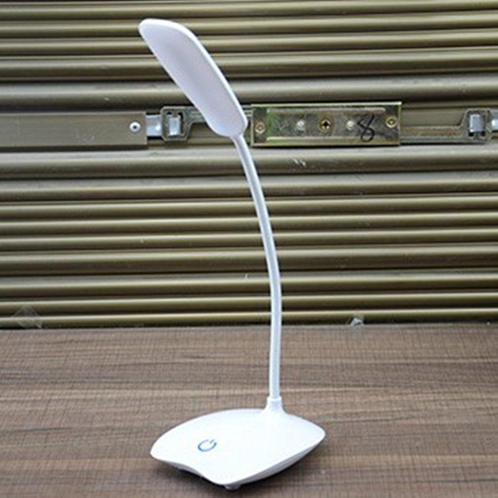 Rechargeable LED Desk Lamp with Touch Dimmer & Flexible Neck