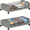 Under Bed Storage Containers with Wheels & Metal Frame — 2-Pack
