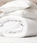 Organic Down Feather Twin Comforter and 2 Standard Size Pillows
