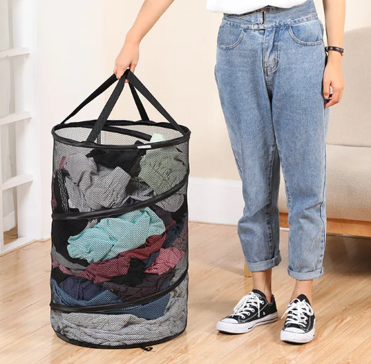 Pop-Up Laundry Basket for Dorms – Collapsible, Lightweight & Space-Saving
