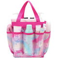 The Dorm Shower Caddy That Does It All — Tie-Dye Mesh Tote with 8 Pockets