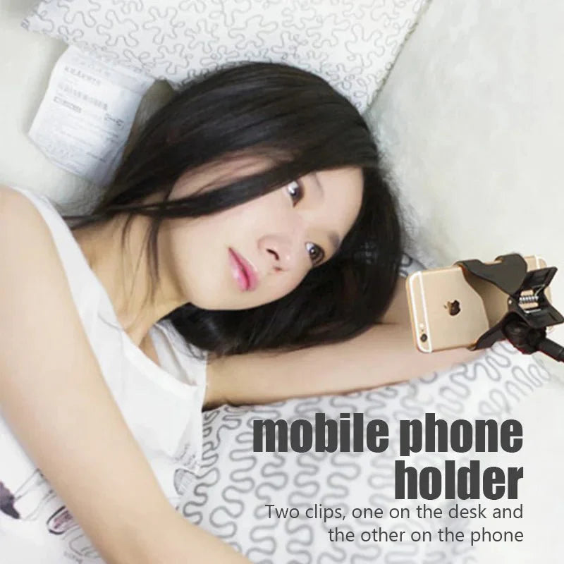 Flexible Gooseneck Phone Holder for Bed, Desk & Car