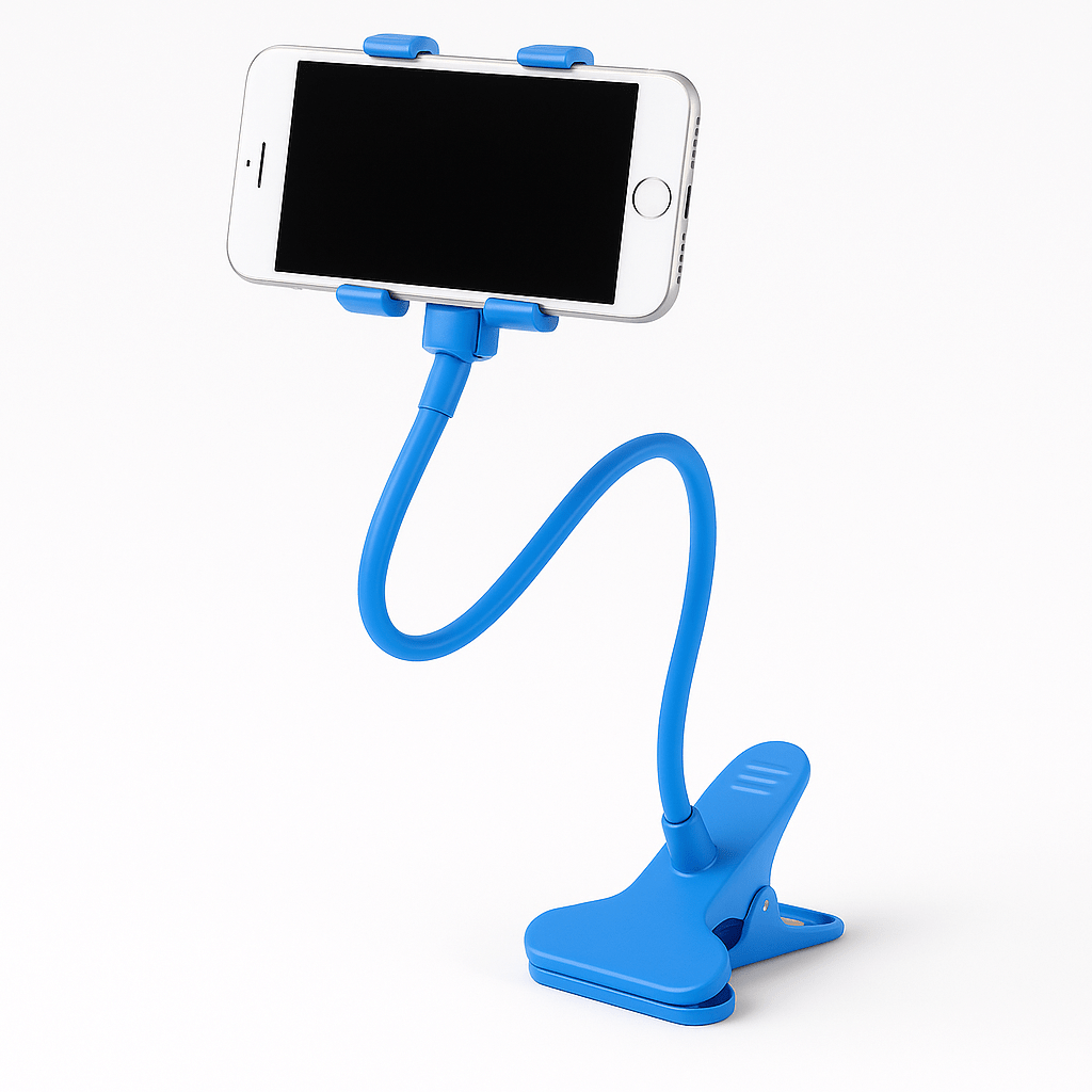 Flexible Gooseneck Phone Holder for Bed, Desk & Car