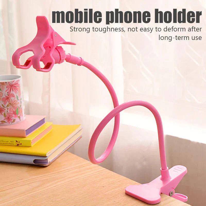 Flexible Gooseneck Phone Holder for Bed, Desk & Car