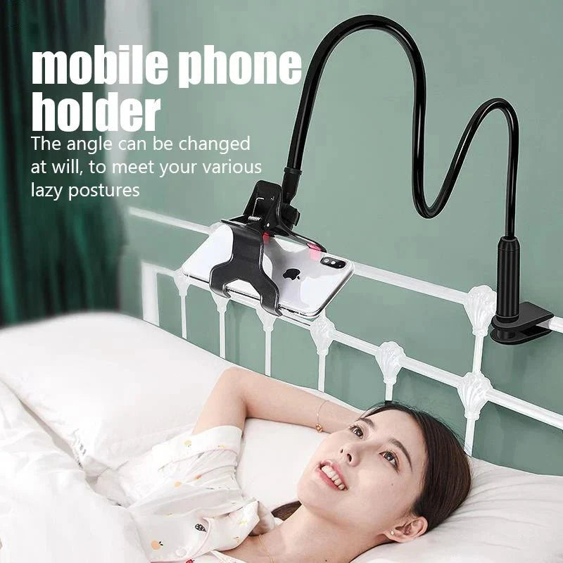 Flexible Gooseneck Phone Holder for Bed, Desk & Car