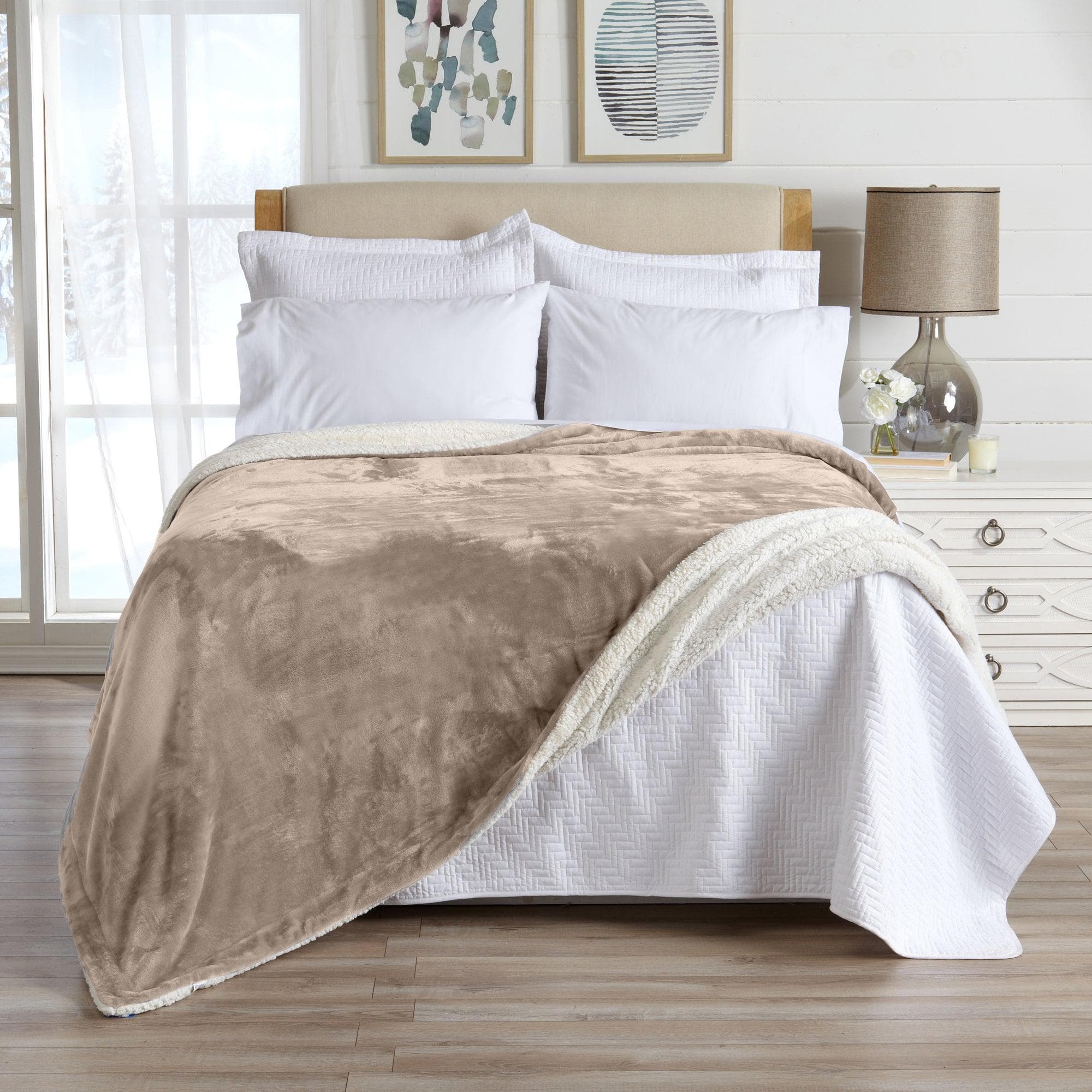 Velvet Plush Sherpa Blanket