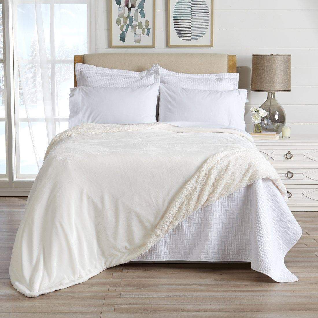 Velvet Plush Sherpa Blanket