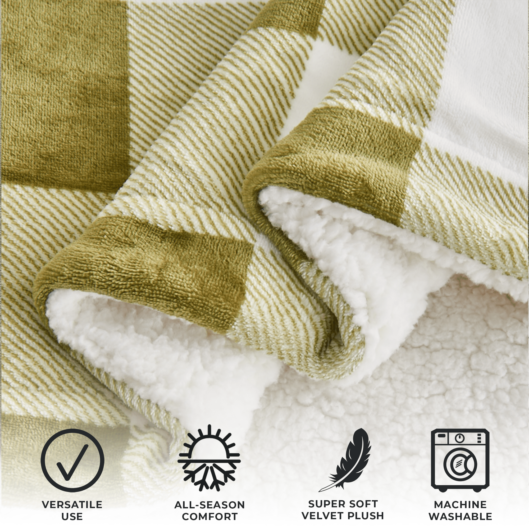 Velvet Plush Sherpa Blanket