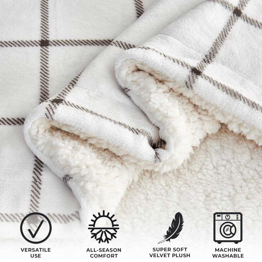 Velvet Plush Sherpa Blanket