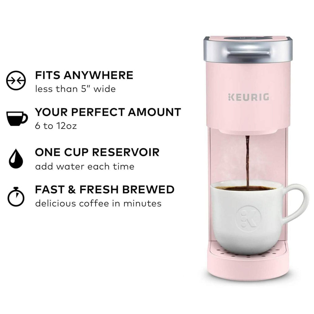 Keurig K-Mini Coffee Maker – Dusty Rose (Refurbished)