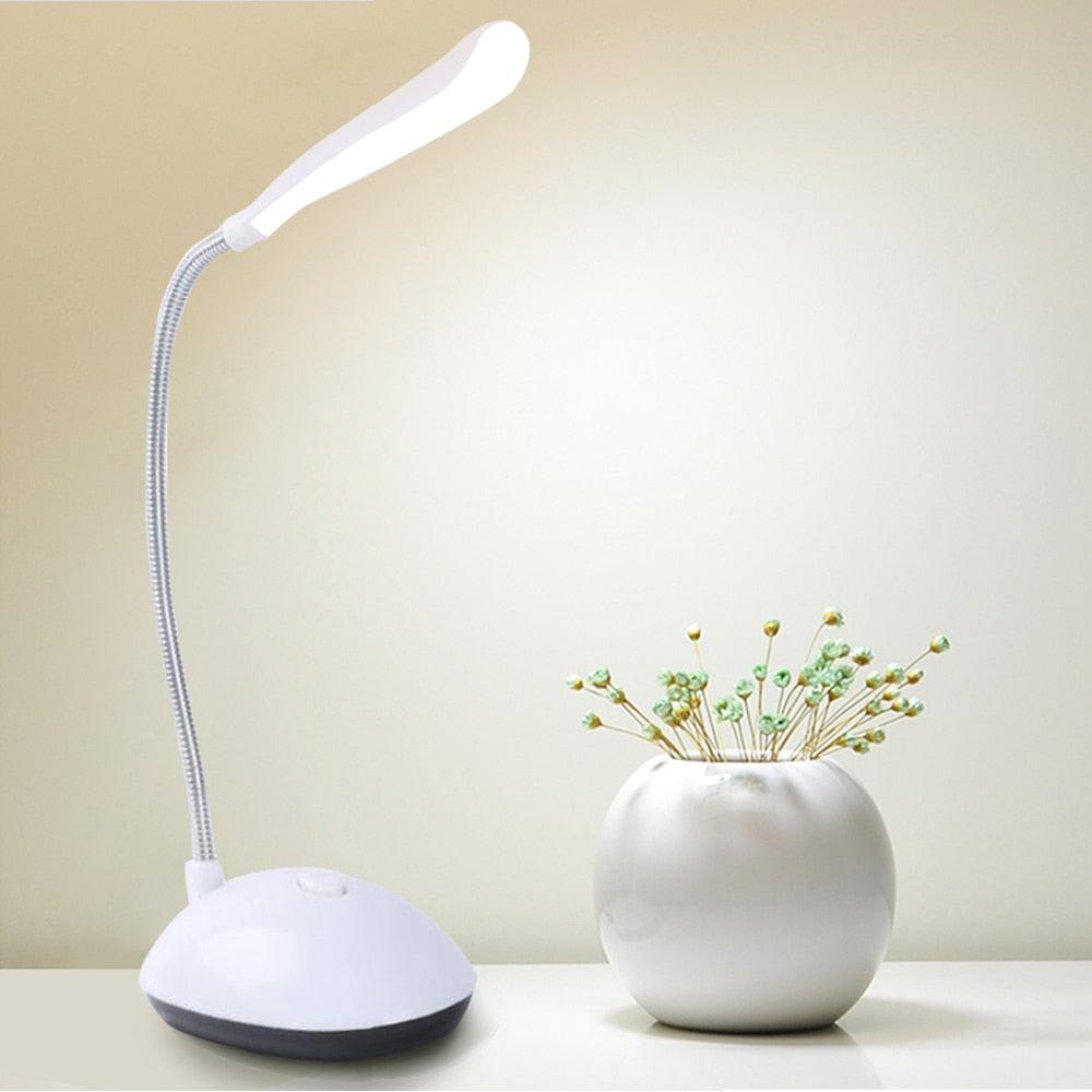 LED Desk Lamp with Adjustable Brightness & Flexible Neck